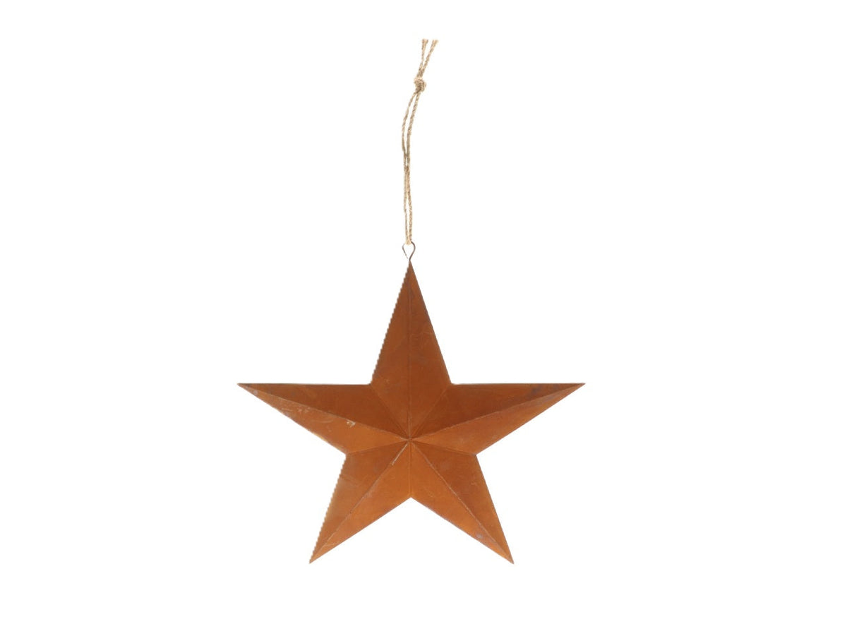 hanger star ezra l22w28.5h0.5 rusty