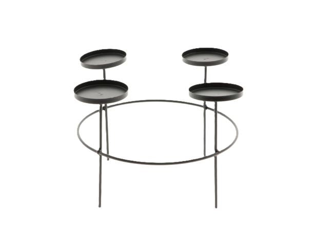 candleholder 4 tammy h20d27 black
