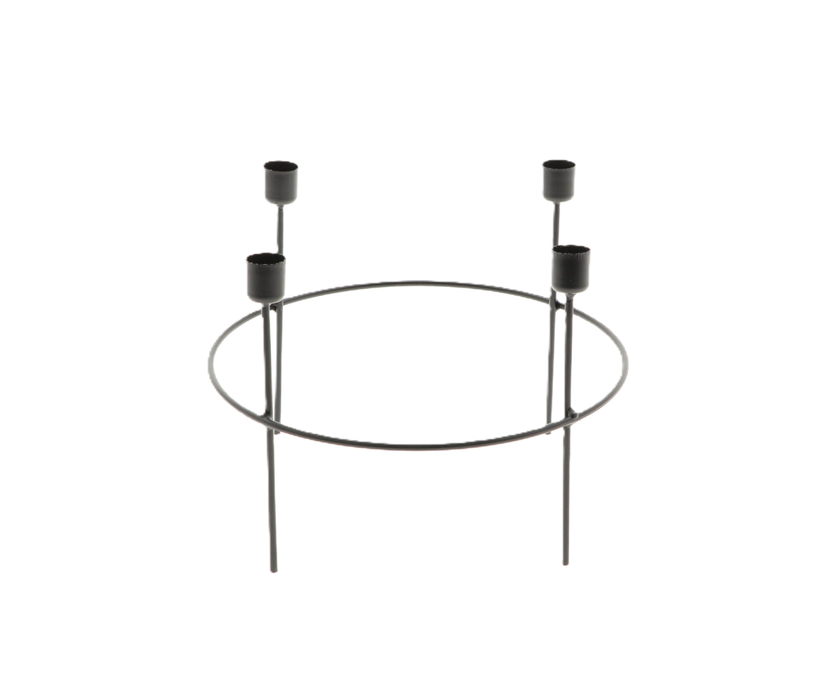 candleholder 4 tammy h20d27 black