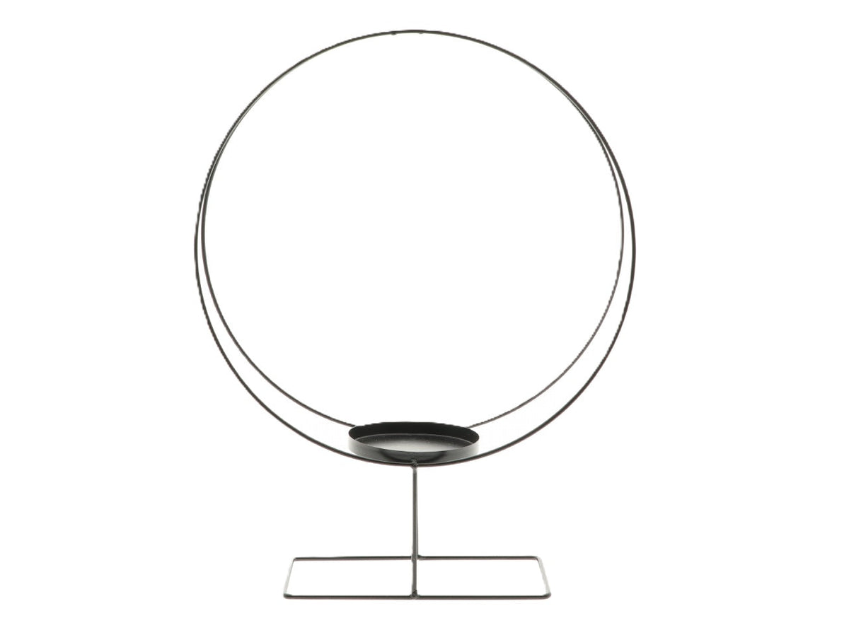 candle holder ring l38w12h50 black