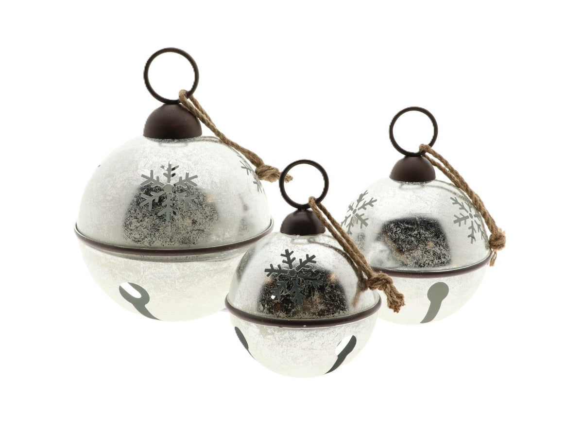 hanger snow bell h30d20 silver