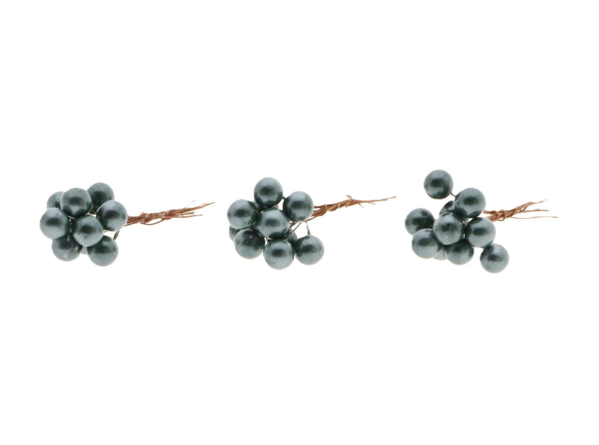stem pearl berry 30pcs l7d1.2 dark green