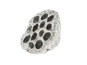 lotus large glitter 8-10cm 1pc silver