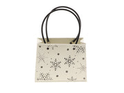 pot baggy snowflake l17w8h14 white