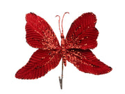 butterfly on clip l25w25h13 red