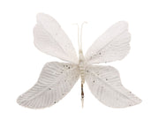 butterfly on clip l33w33h13 white