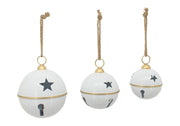 hanger jingle bell star h28.5d20.5 white