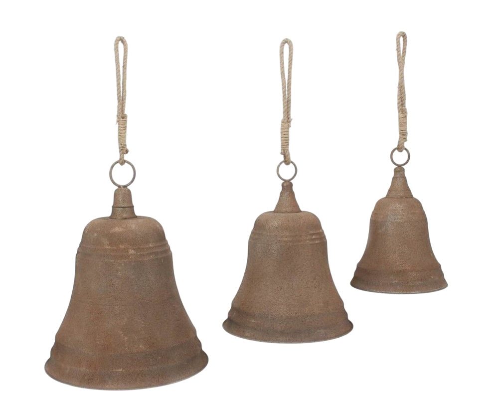 hanger christmas bell  h44d31 rusty