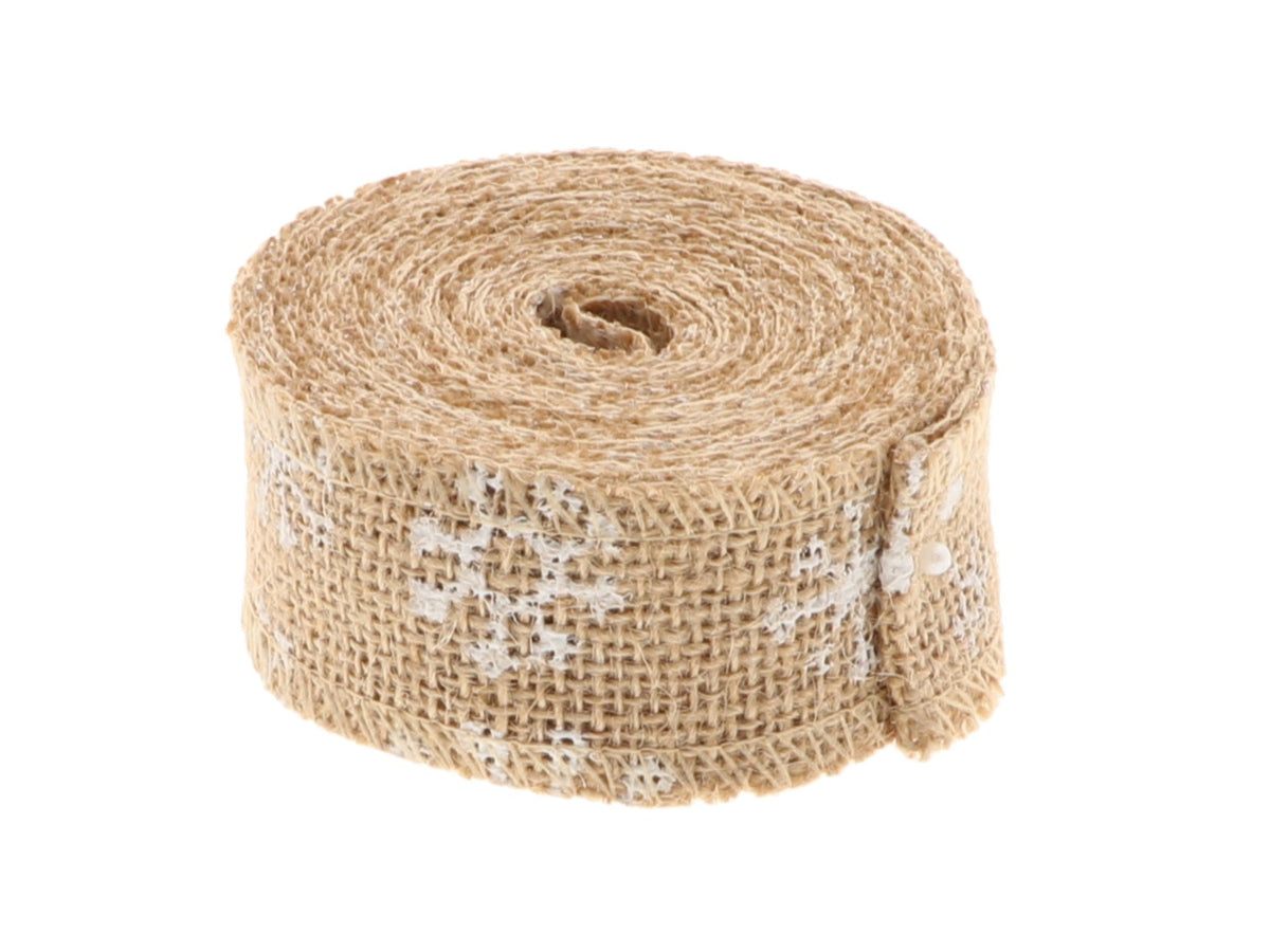 ribbon jute snowflake 5 mtr