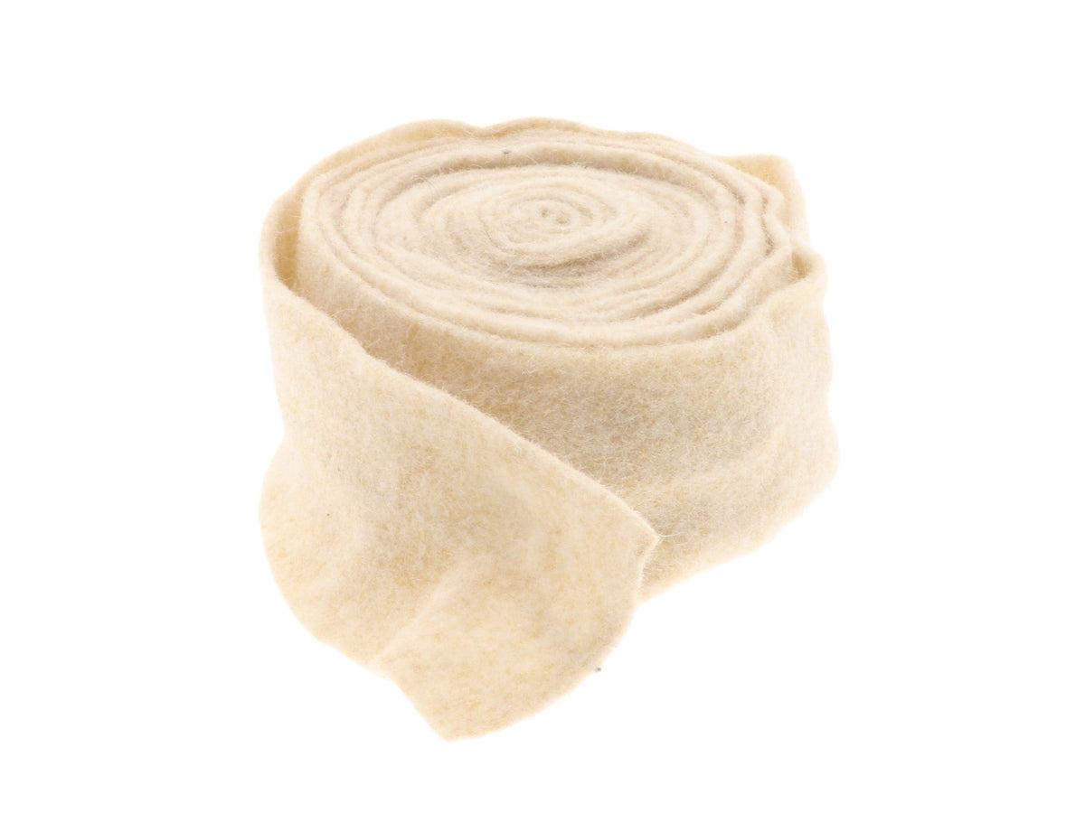 ribbon felt roll l500w8 cream
