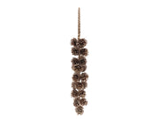 garland pinecone lodi h60d10 champagne