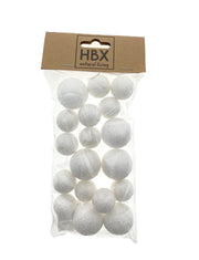 ball with glitter 18pcs d2 white