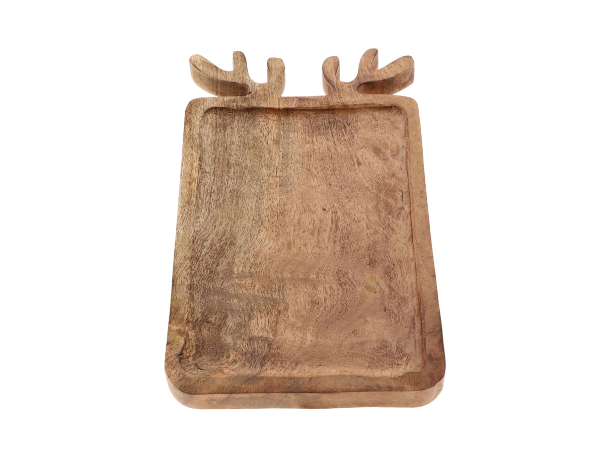tray reindeer l40w23.5h2.2 natural