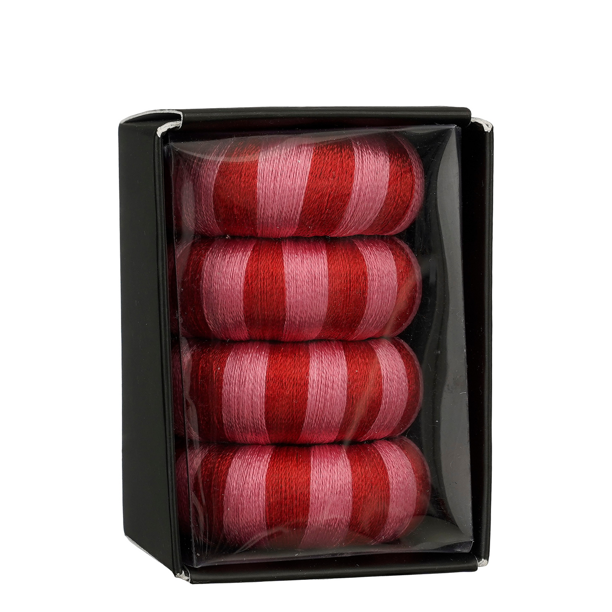 servetring recycled plastic rood 4 stuks - h2xd4cm
