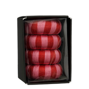 servetring recycled plastic rood 4 stuks - h2xd4cm