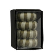 servetring recycled plastic groen 4 stuks - h2xd4cm