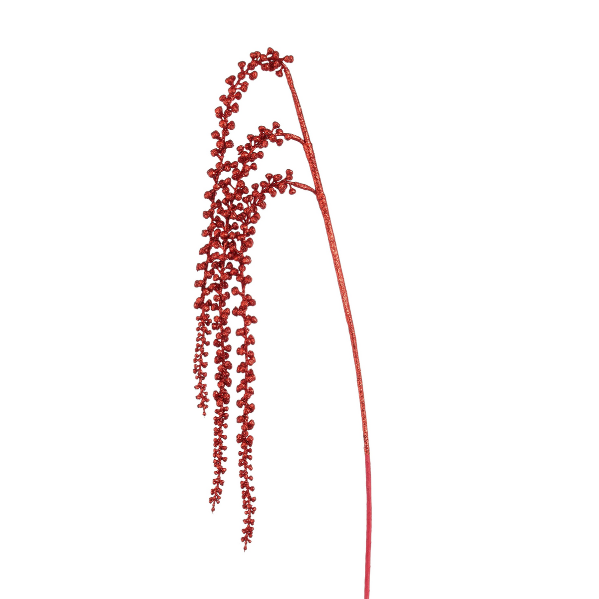 tak hangend rood glitter - l95cm