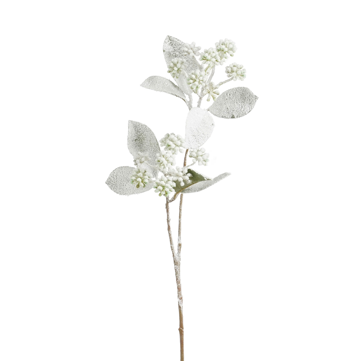 viburnum groen frosted glitter - l70cm