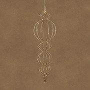 finial hangend champagne warm wit 80 led battery operated en timer - h80xd24cm