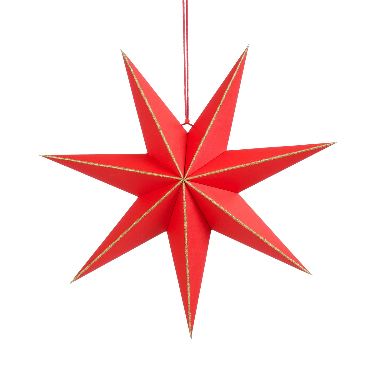 ster hangend rood fsc mix - h18xd45cm