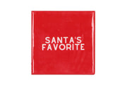 tile santa`s favorite red 10x10x1cm