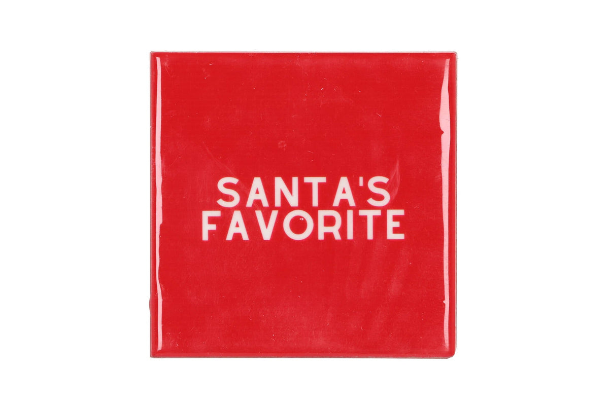 tile santa`s favorite red 10x10x1cm