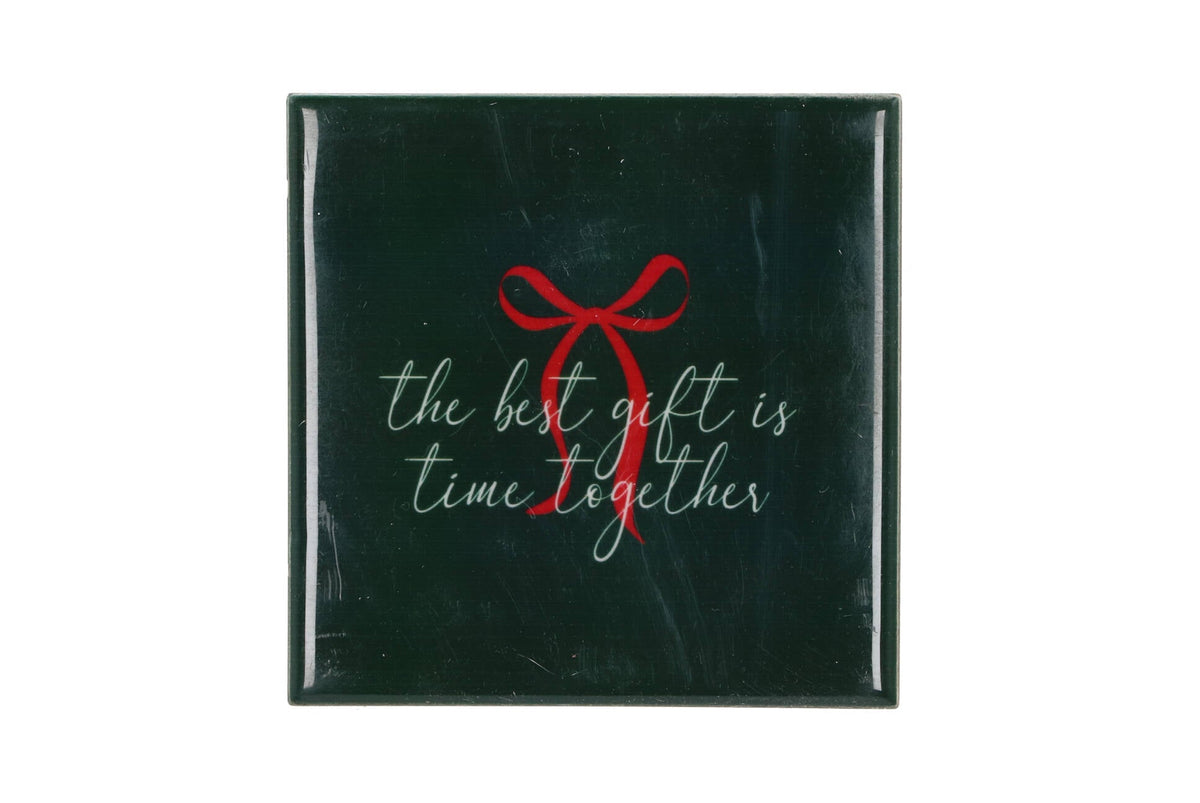 tile the best gift is green 10x10x1cm