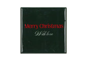 tile merry christmas green 10x10x1cm