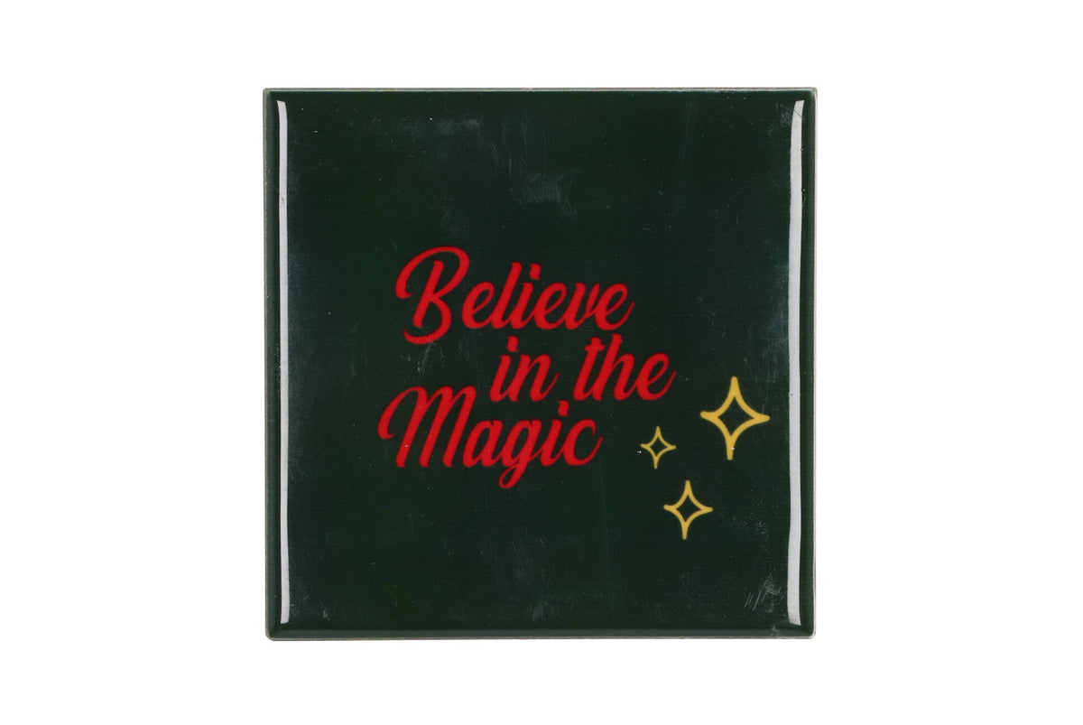 tile believe in the magic green 10x10x1cm