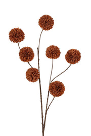 pompom spray x 7 lg 98 cm autumn lt coffee