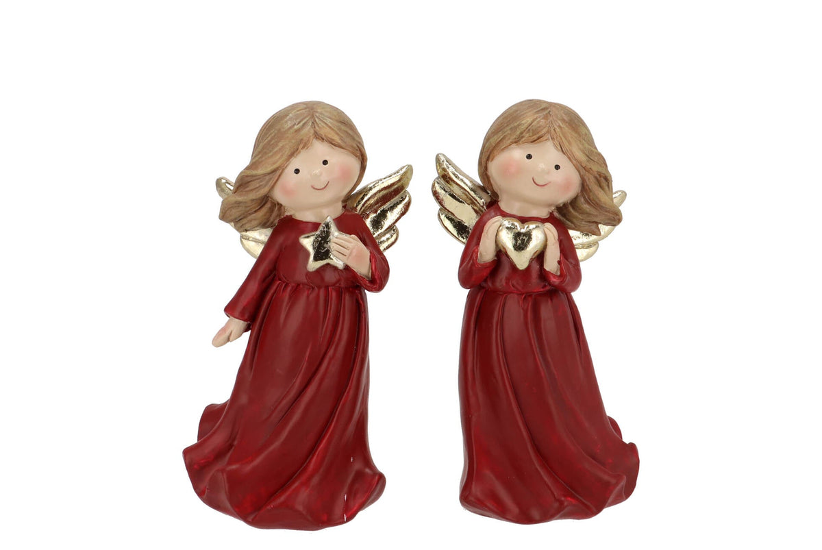 belly jolly red angel wings 7x6x14cm