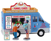 funnel cakes food truck, set of 4