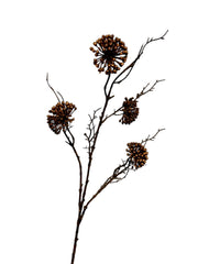 berry spray x 4 75 cm copper