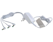 expansion adaptor, 4.5v, white, 3-output, fixed plug, gs