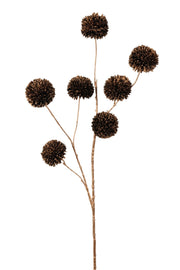 pompom spray x 7 lg 98 cm zwart/goud