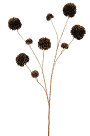 pompom spray x 9 lg 98 cm zwart/goud