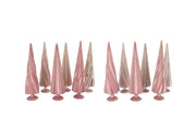twinkle pink glass tree swirl velvet ass 9x30cm