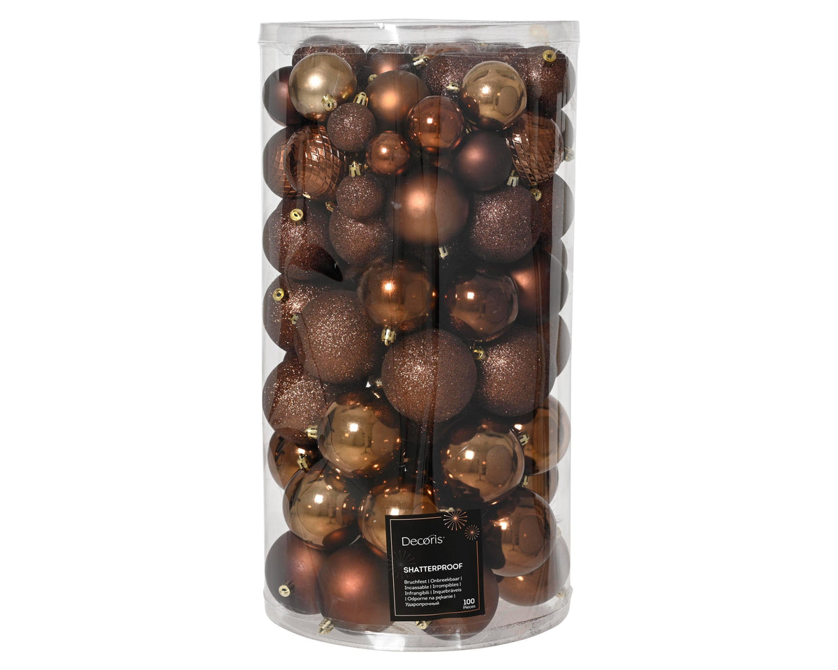 kerstballlen shatterproof mixtube a 100 espresso