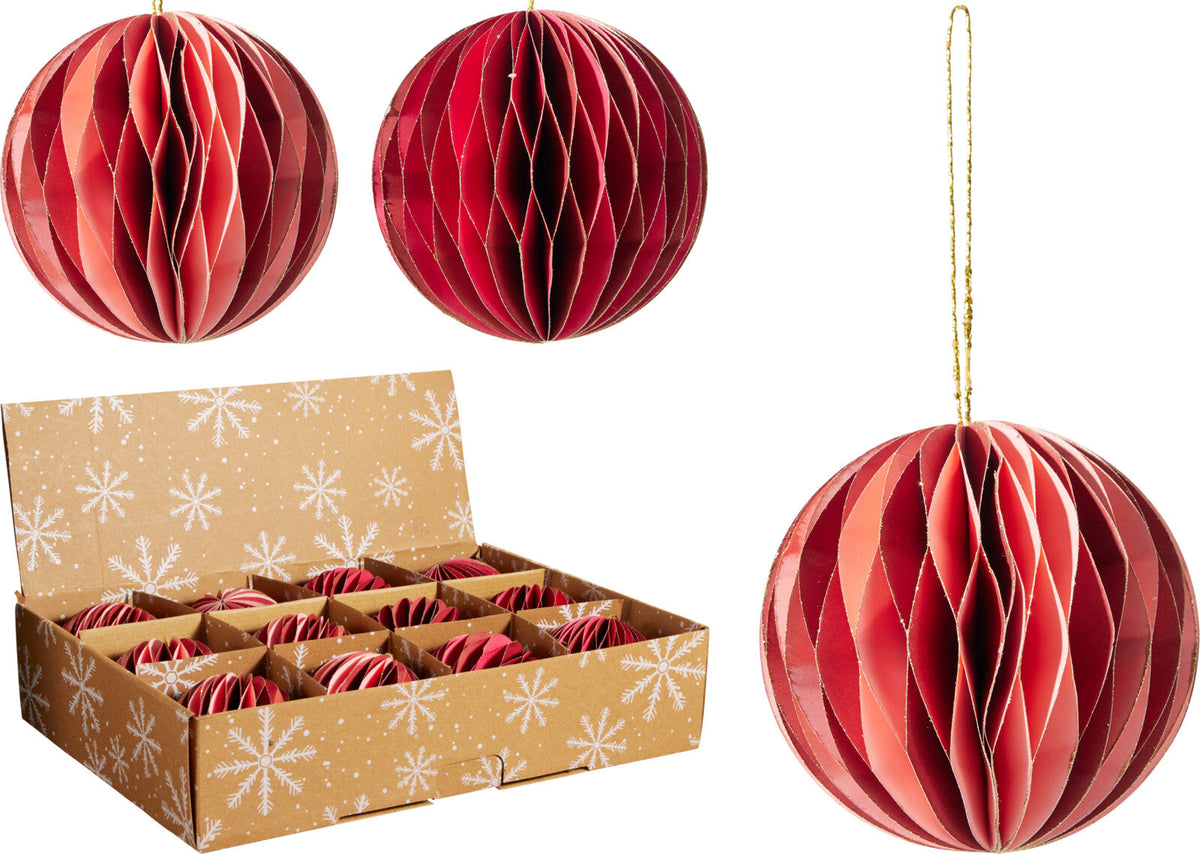 bal 8cm hangdecoratie 2ass kleur