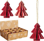 boom 8cm hangdecoratie 2ass kleur