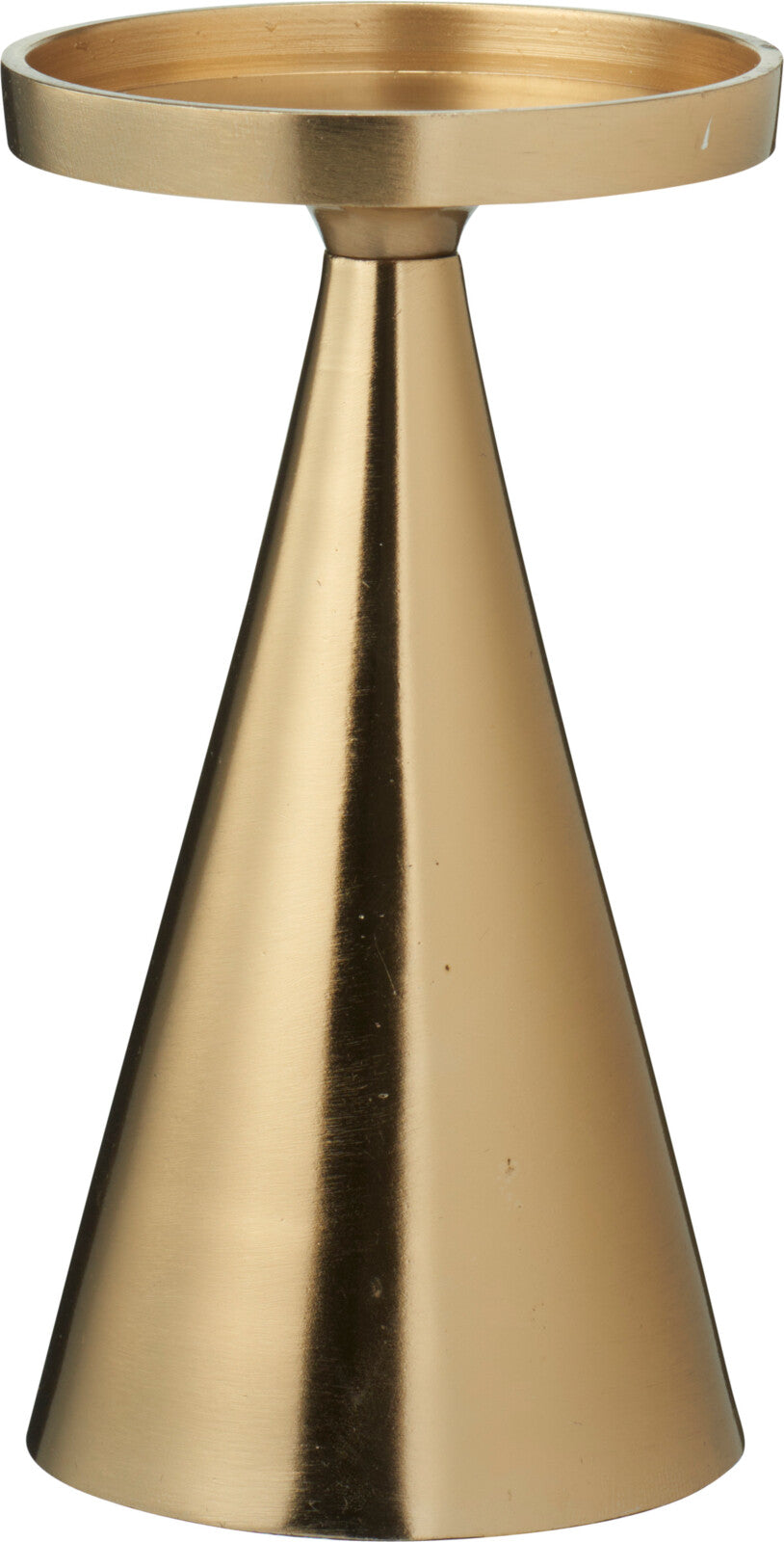 kandelaar voor stompkaars 17cm goud