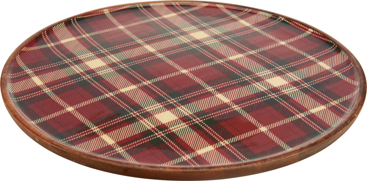 onderbord 37cm geruit patroon