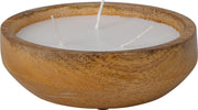 kaars in pot hout d15cm