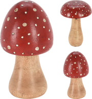 paddenstoel 9x15cm 2ass rood (f7)