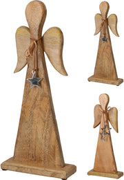 engel 40cm licht hout 2ass