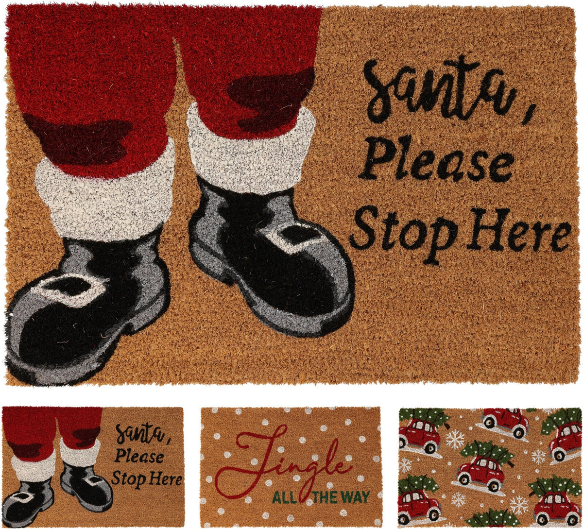 deurmat 59x39cm 3ass kerst designs