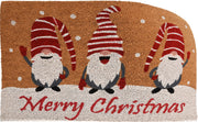deurmat met kerstsballen print 45x75cm