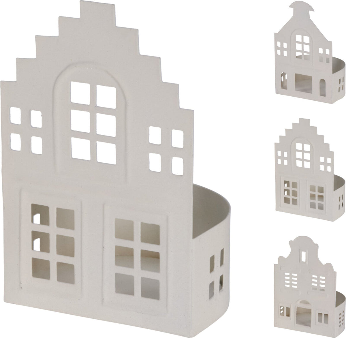 huis 12cm 3ass wit