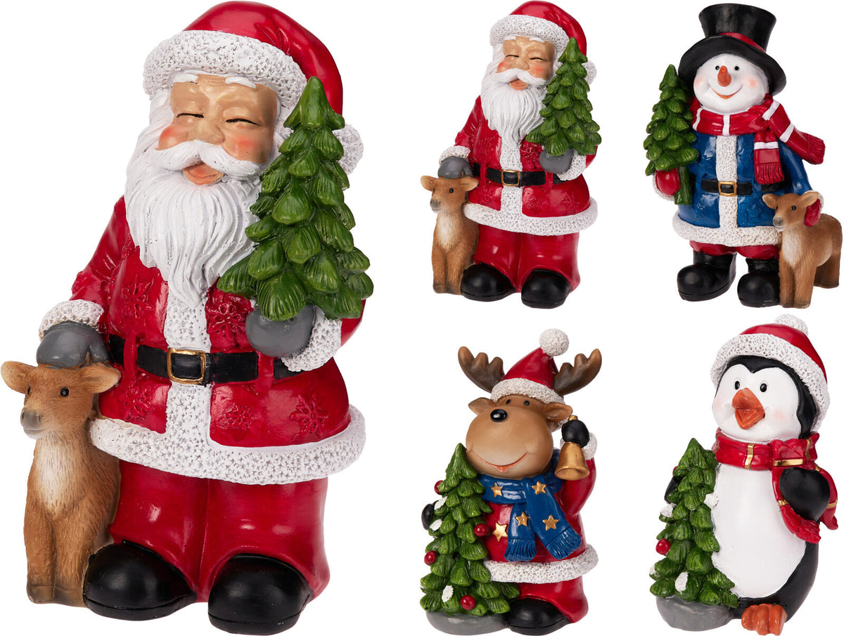 kerstfiguren 165mm 4 ass