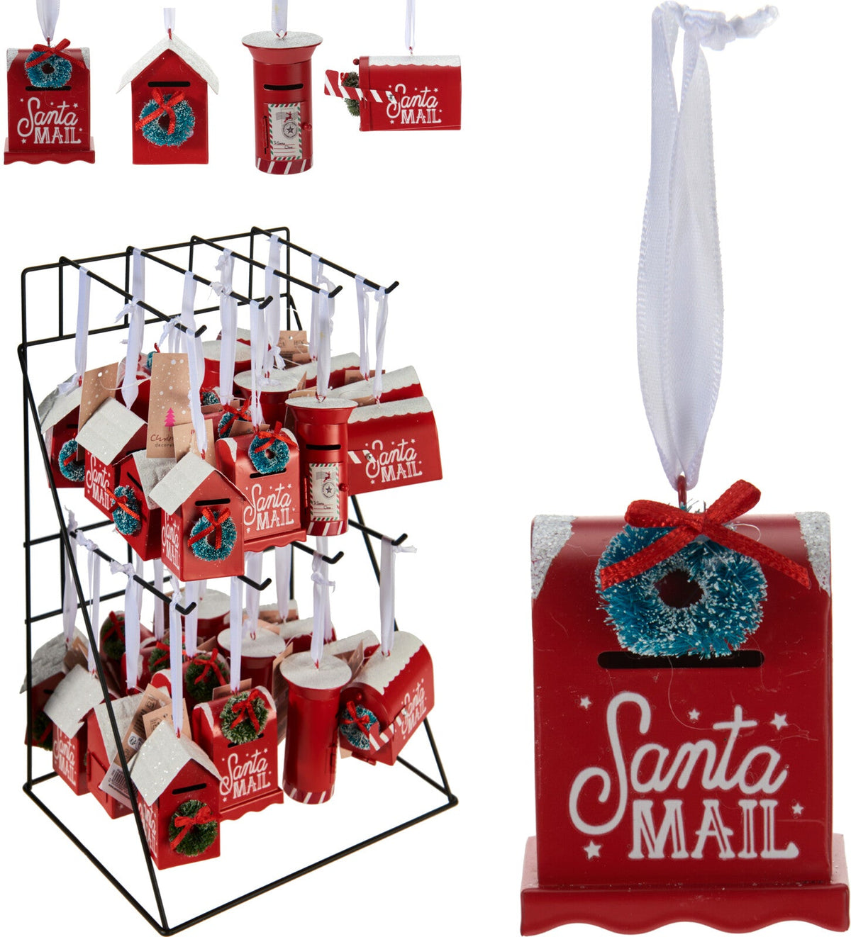 hangdeco brievenbus kerst 4ass design